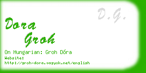 dora groh business card