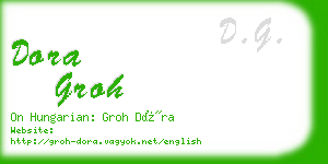 dora groh business card
